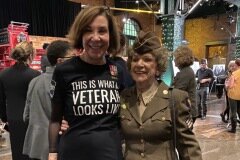 November 6, 2019- Senator Iovino attends the "I Am Not Invisible" women veteran photo gallery with a WWII veteran.