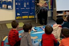 December 10, 2019 - Senator Iovino reads to students at the Sewickley Valley YMCA's daycare program