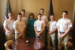 June 18, 2019 - Senator Iovino discussed the work of a legislator and how our state government operates with Keystone Boys State.